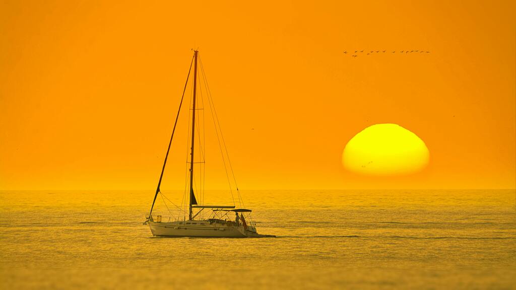 Tramonto in mare